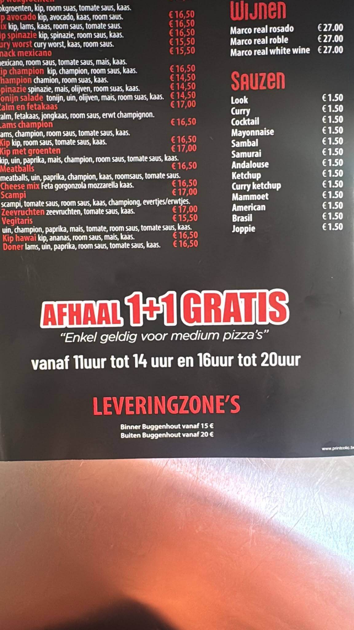 Pizza Afhaalactie
